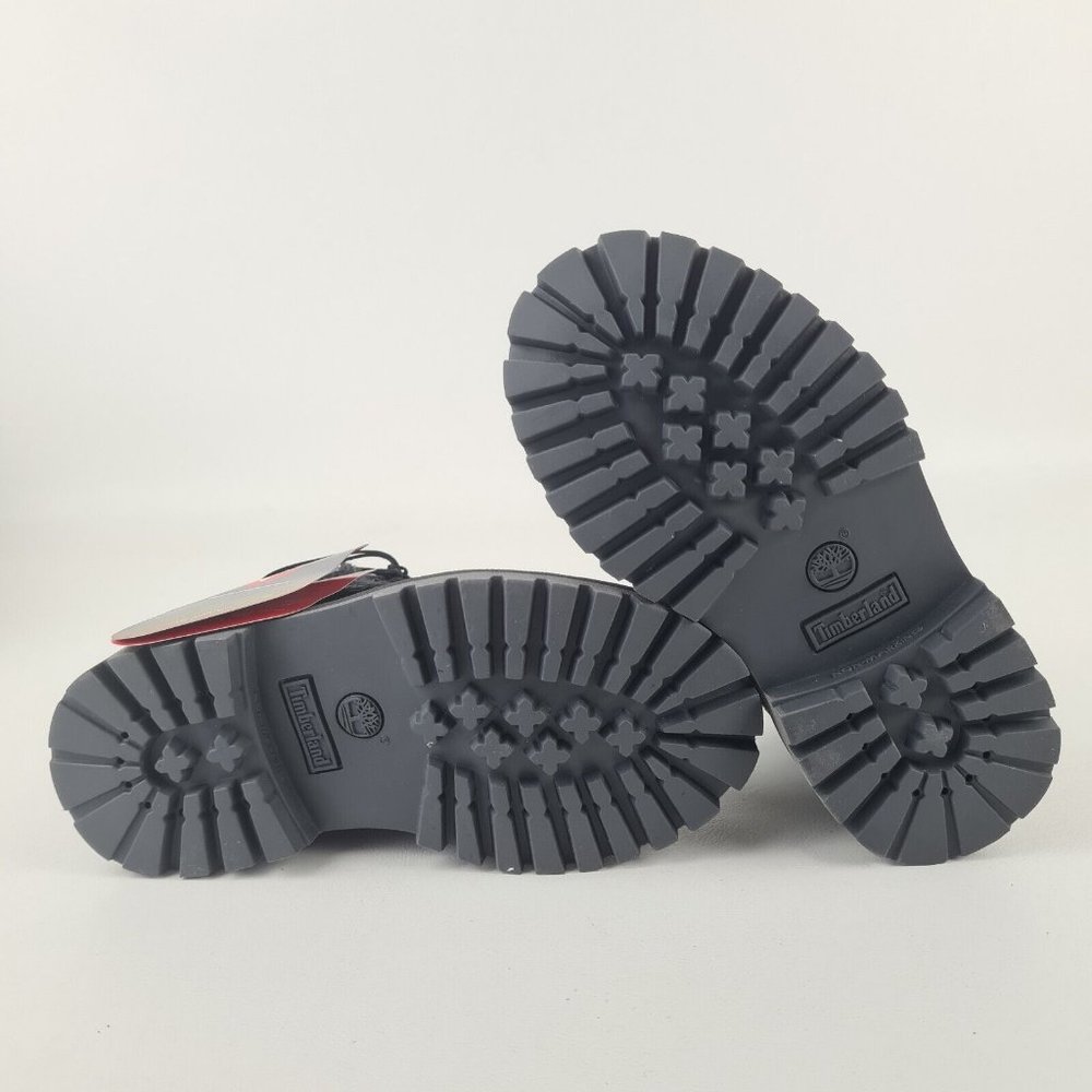 Timberland 6 IN Classic Toddler Boots Black Floral Leather - Picture 7 of 12